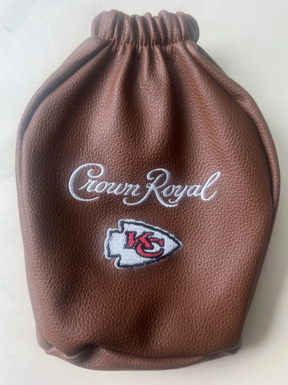 Kansas City Chiefs Crown Royal Zip Up Football Bag - NFL - New/Unused